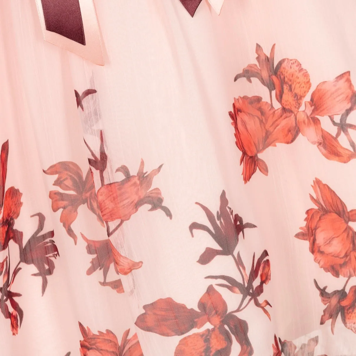 Pink Floral Chiffon Dress | Patachou (3, 4, 5Y)