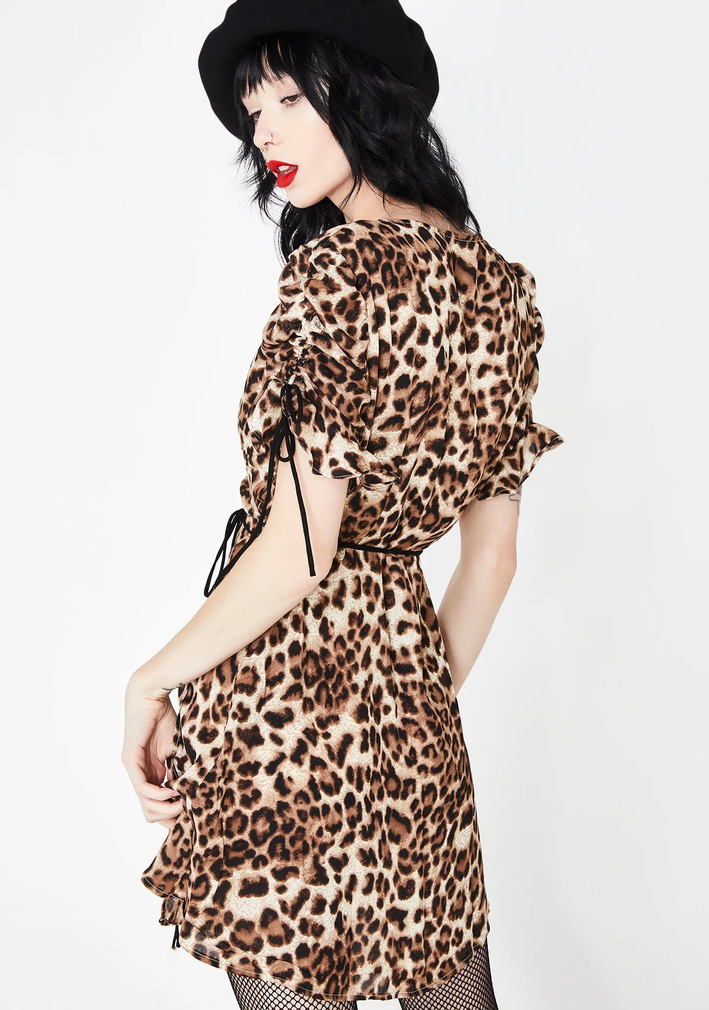 Pinup Doll Leopard Dress