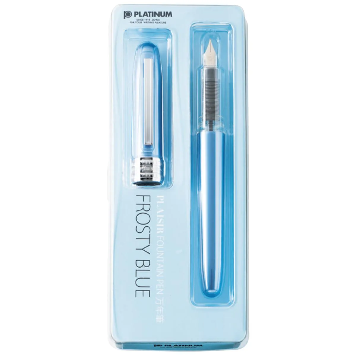 Platinum Plaisir Fountain Pen - Frosty Blue