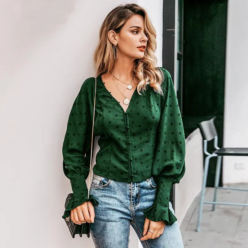Poet Sleeve V-Neck Shirt