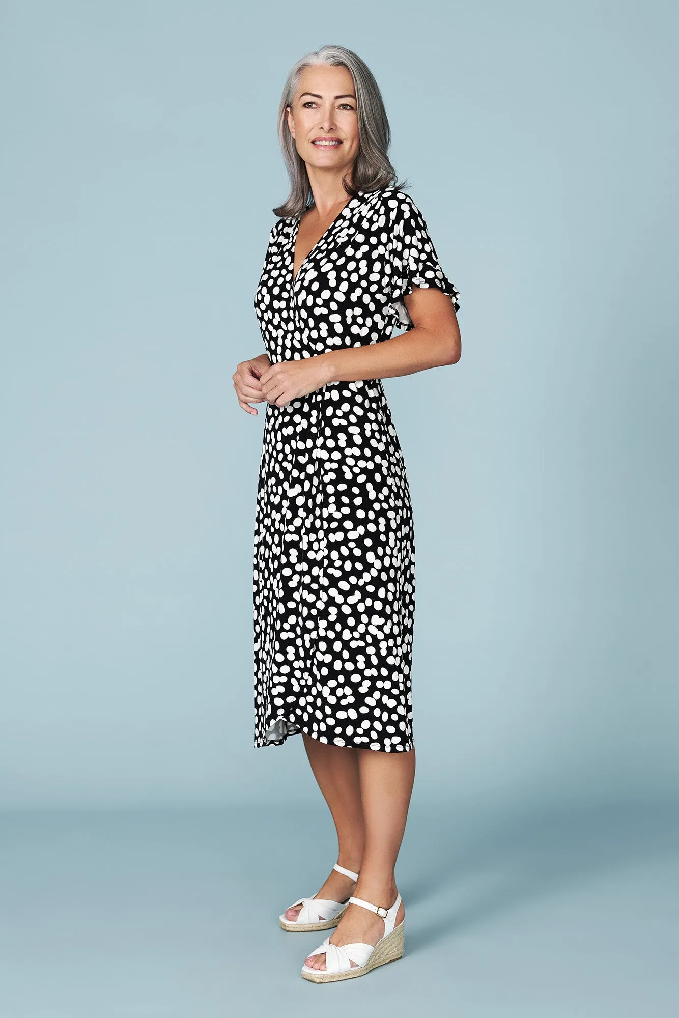 Polka Dot Wrap Dress