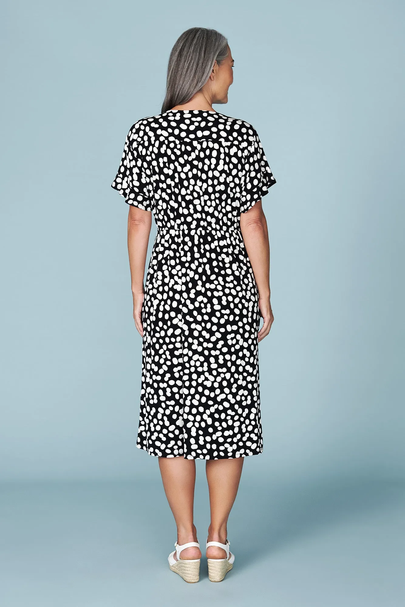 Polka Dot Wrap Dress