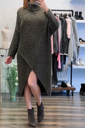 Polo Wrap Knit Dress