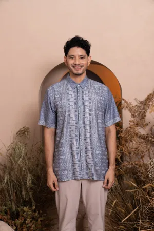 Pre Order - Senggala Shirt Men Odyssey Blue