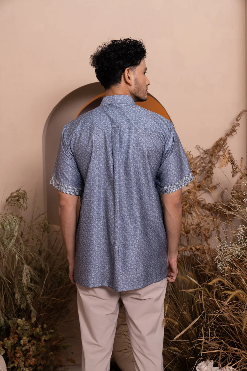 Pre Order - Senggala Shirt Men Odyssey Blue