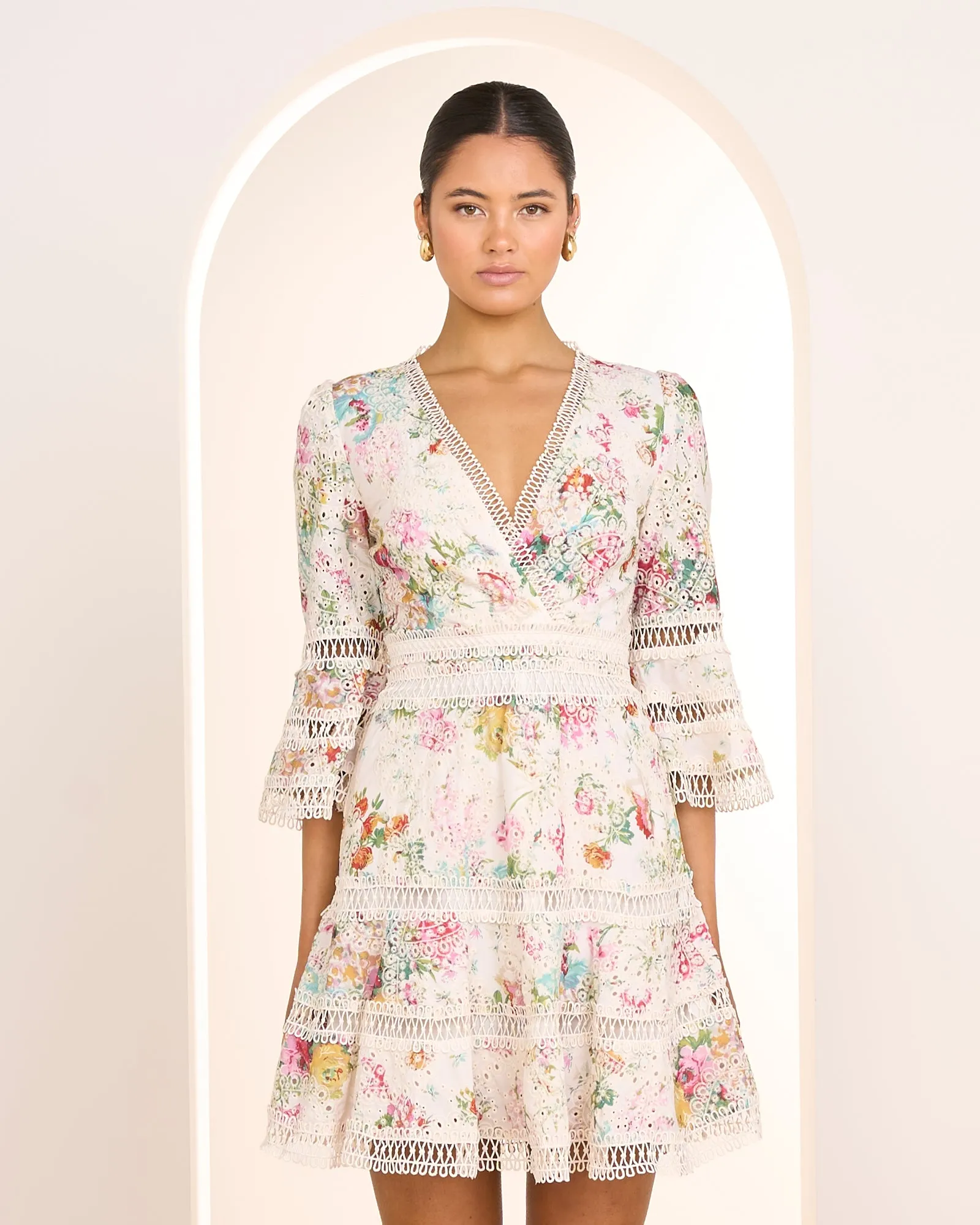 Ranya Wrap Front Mini Dress