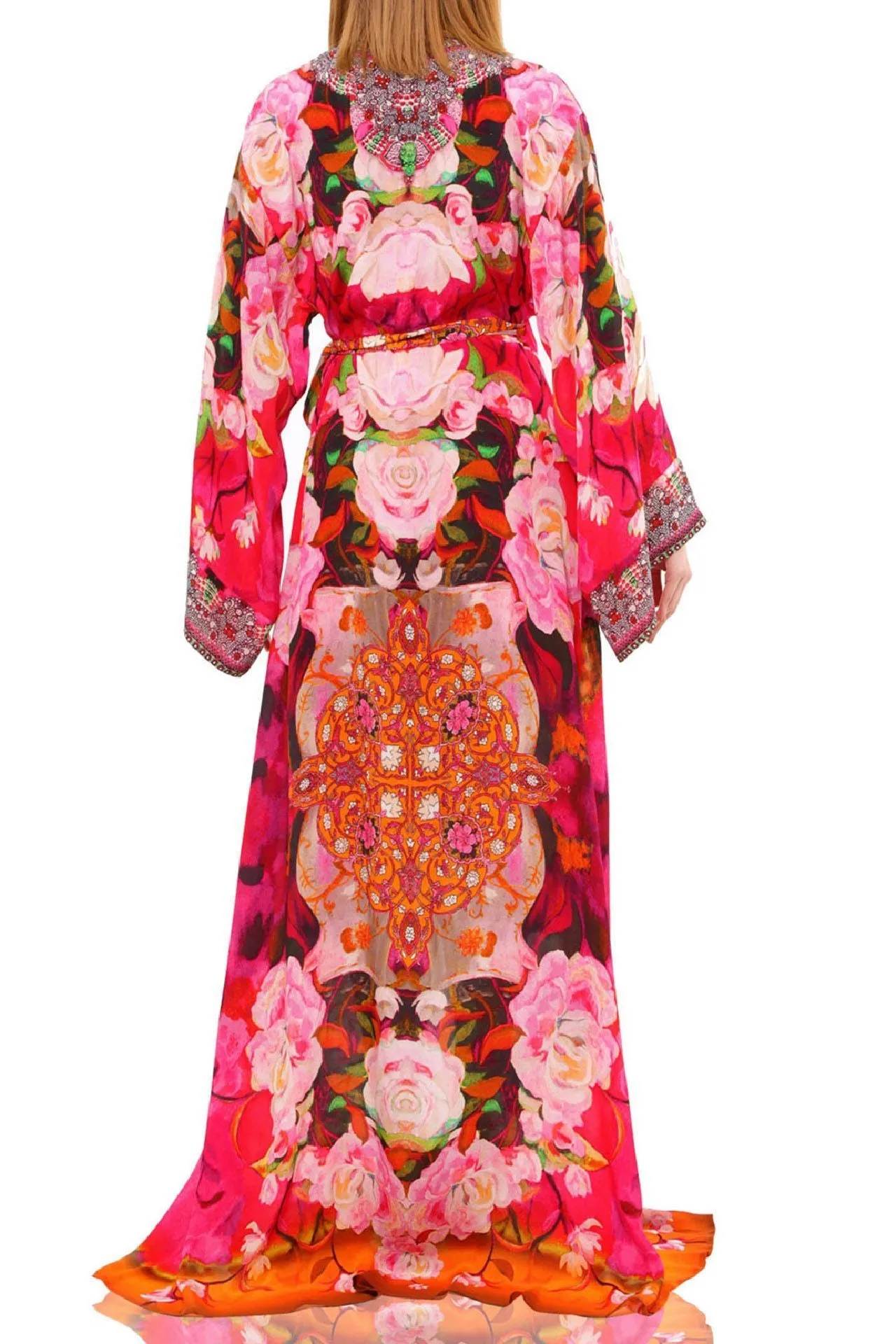 Red Maxi Womens Wrap Dress