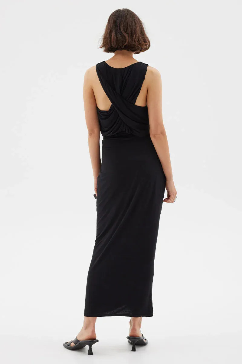 REVELATION MAXI DRESS - BLACK