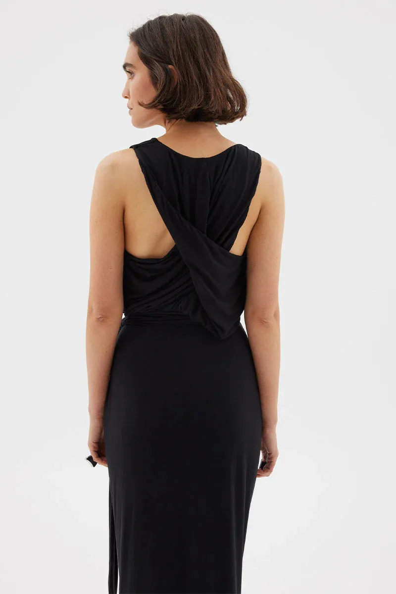 REVELATION MAXI DRESS - BLACK