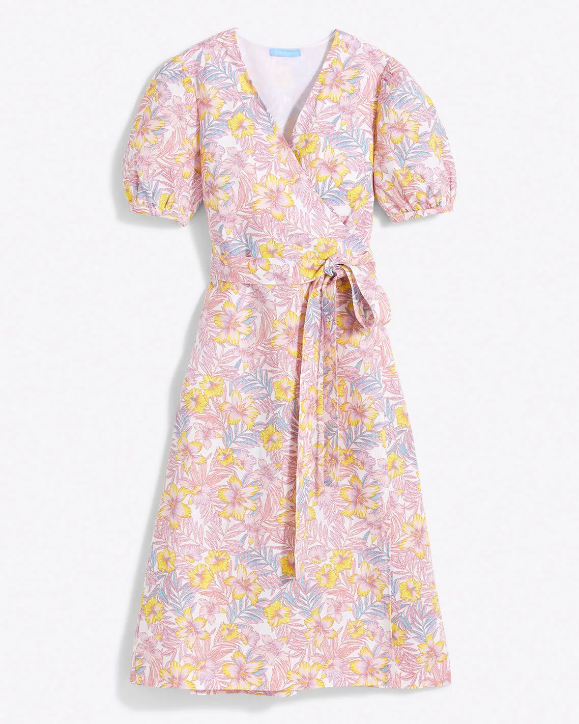 Rhonda Wrap Dress in Lily Floral