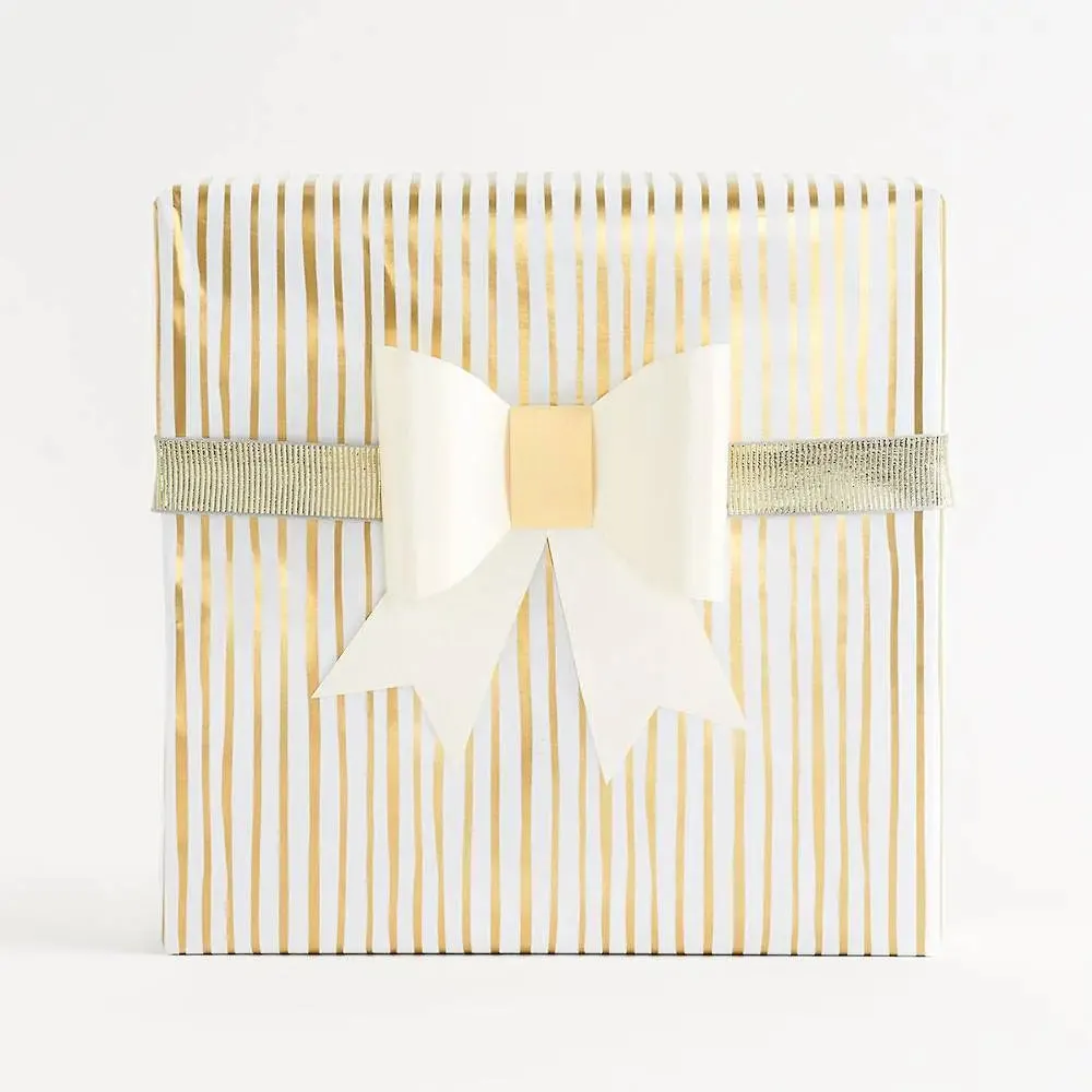 Roll Wrap - Gold Stripes