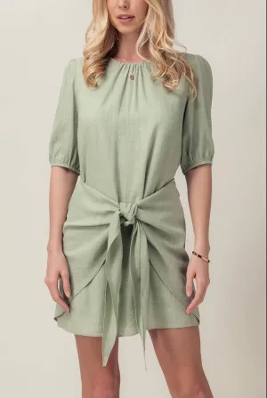 Sage Wrap Dress
