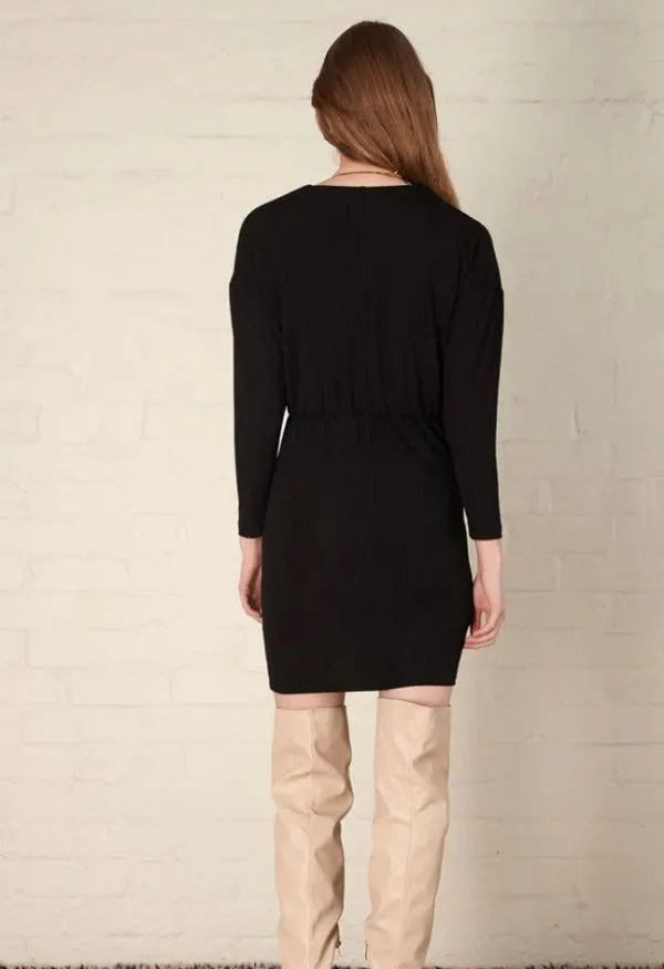 Sasha Wrap Dress Black