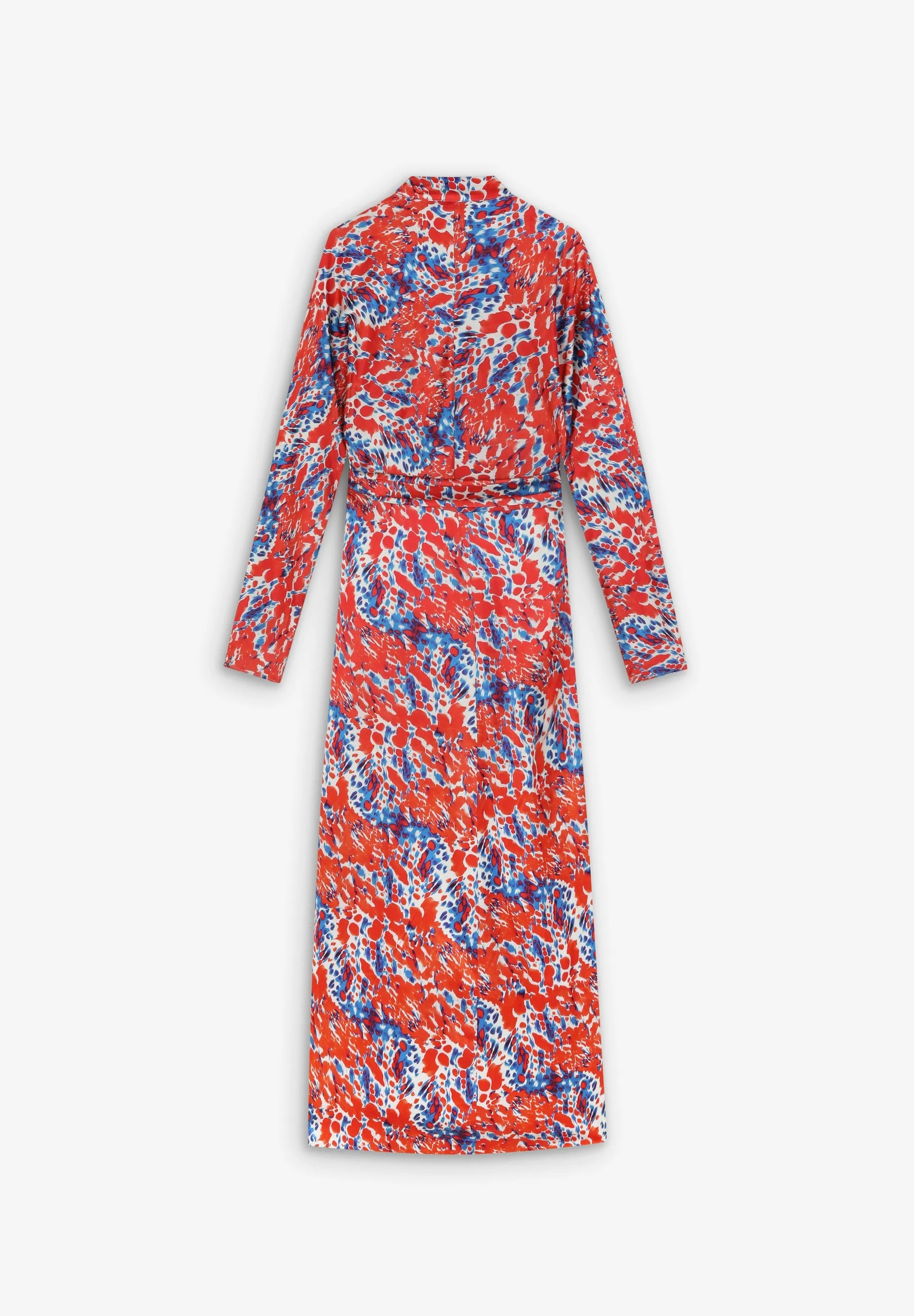 SATEN WRAP DRESS