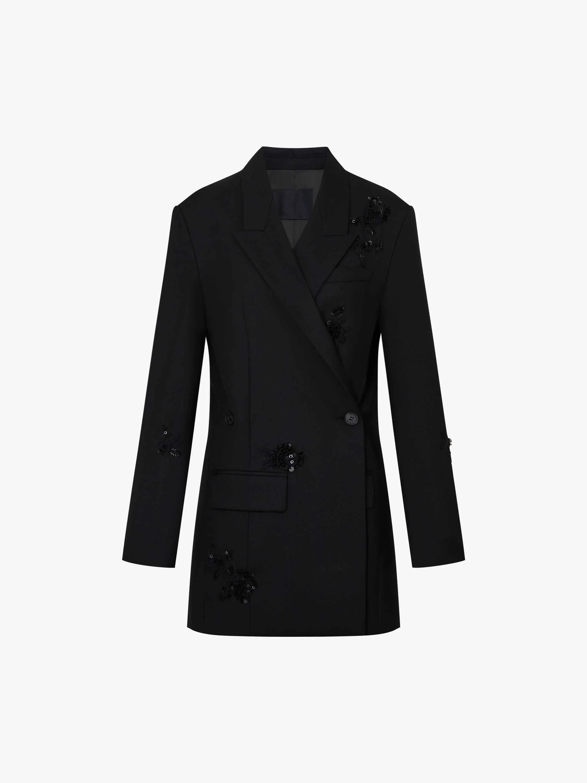 Sequin Detail Blazer Dress