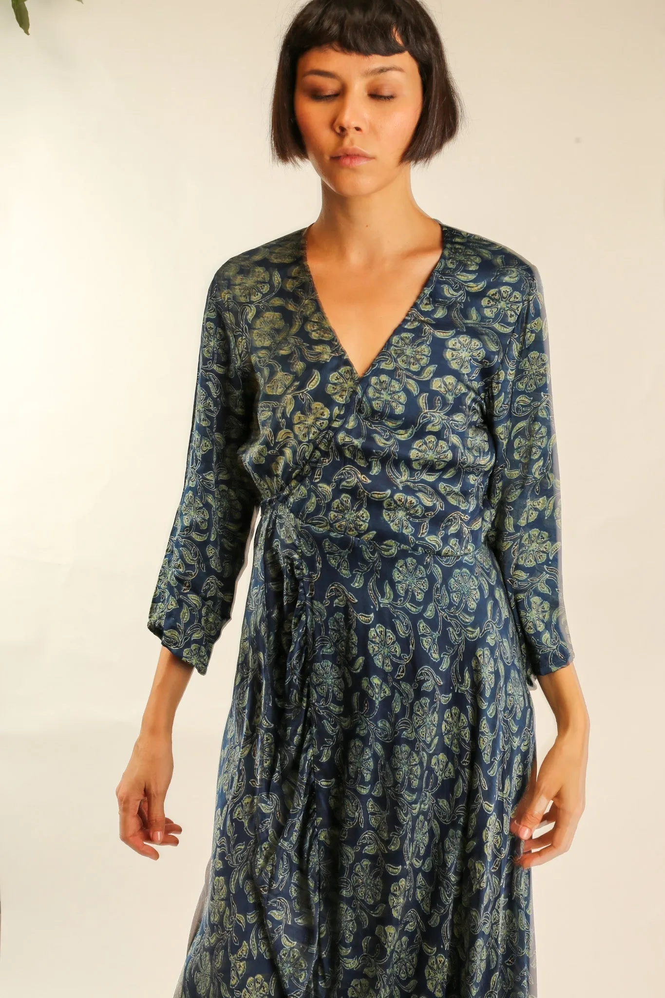 SILK WRAP DRESS WANDA