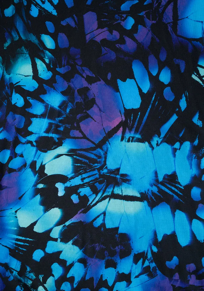 Simone Abstract Butterfly Print Dress