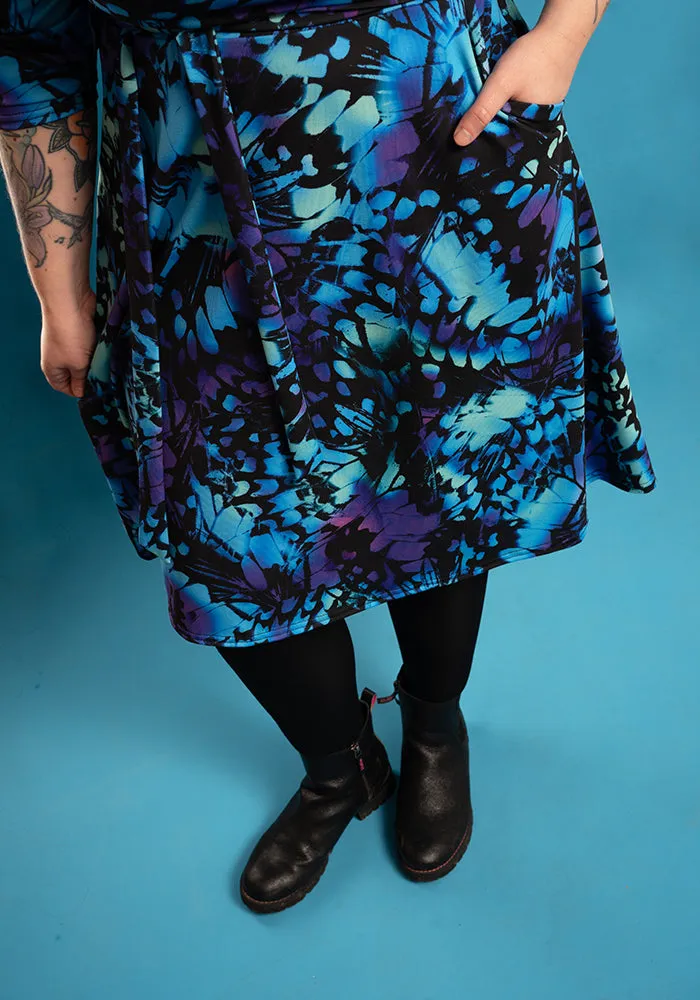 Simone Abstract Butterfly Print Dress