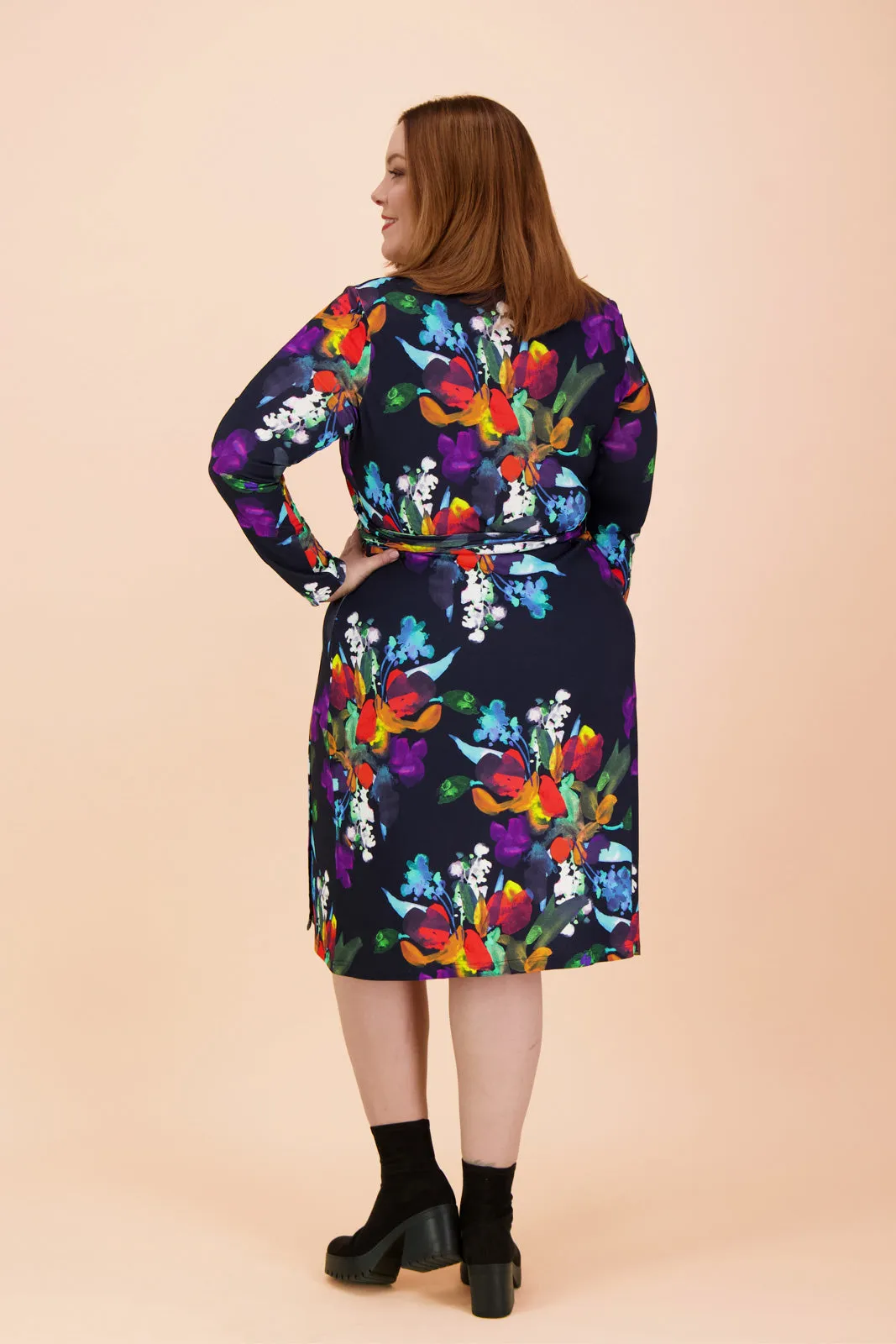 Soft Wrap Dress, Bouquet