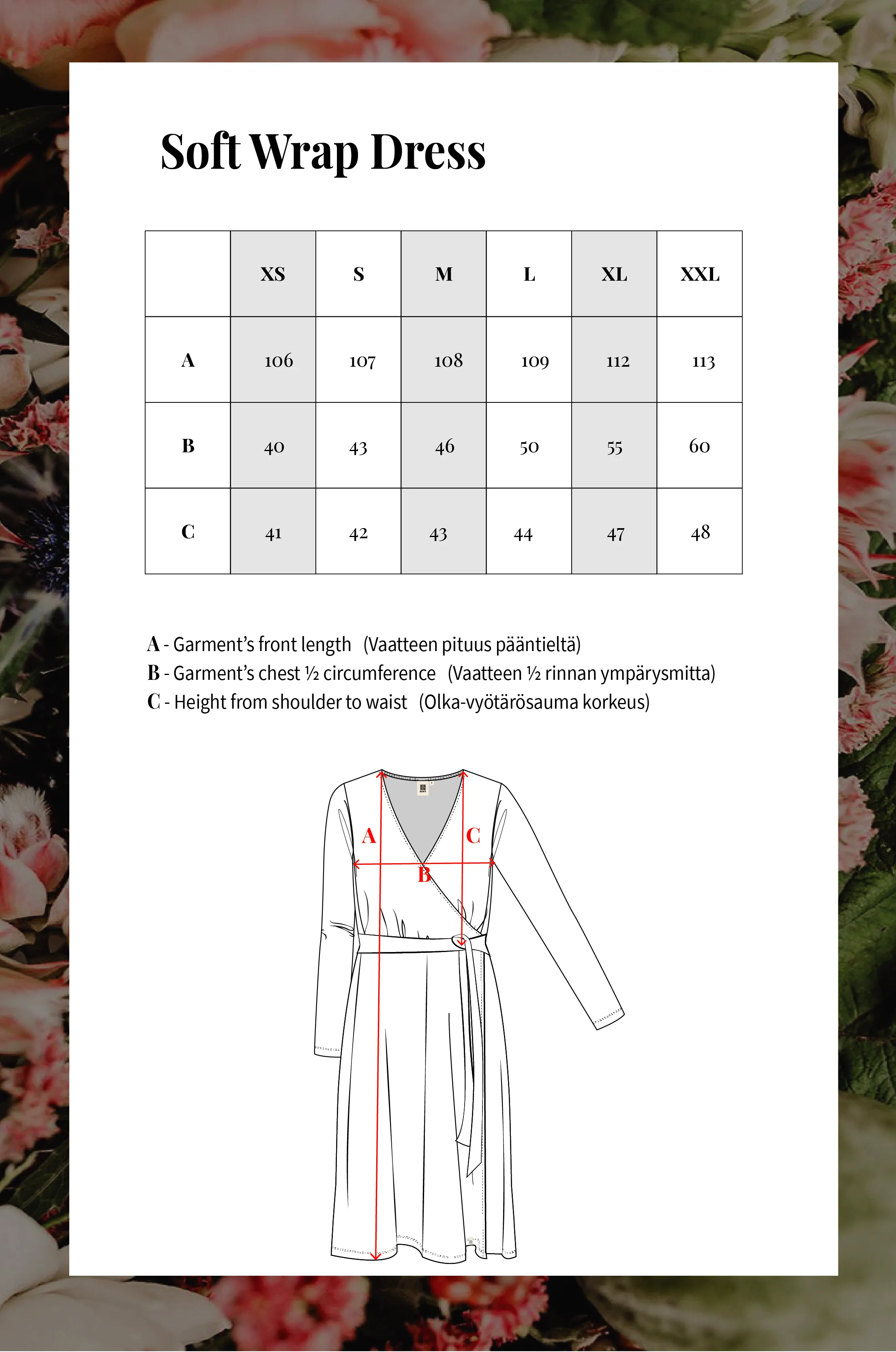 Soft Wrap Dress, Bouquet