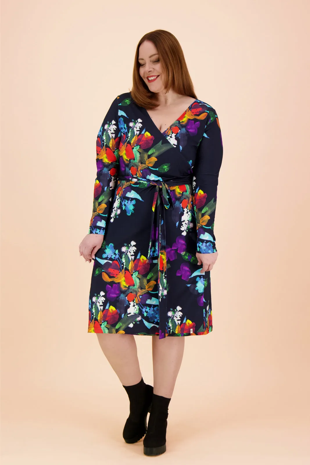 Soft Wrap Dress, Bouquet