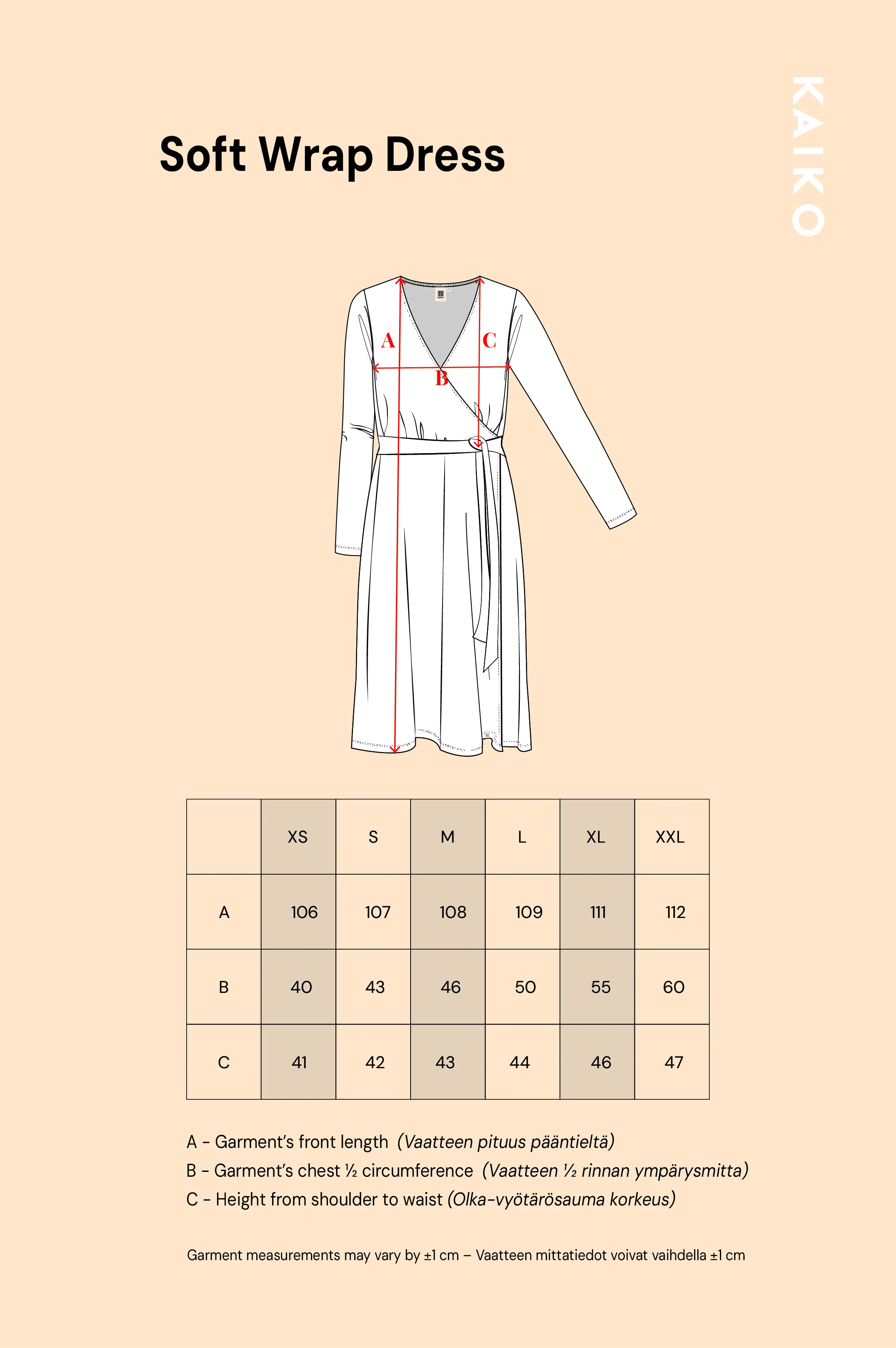 Soft Wrap Dress, Lilies