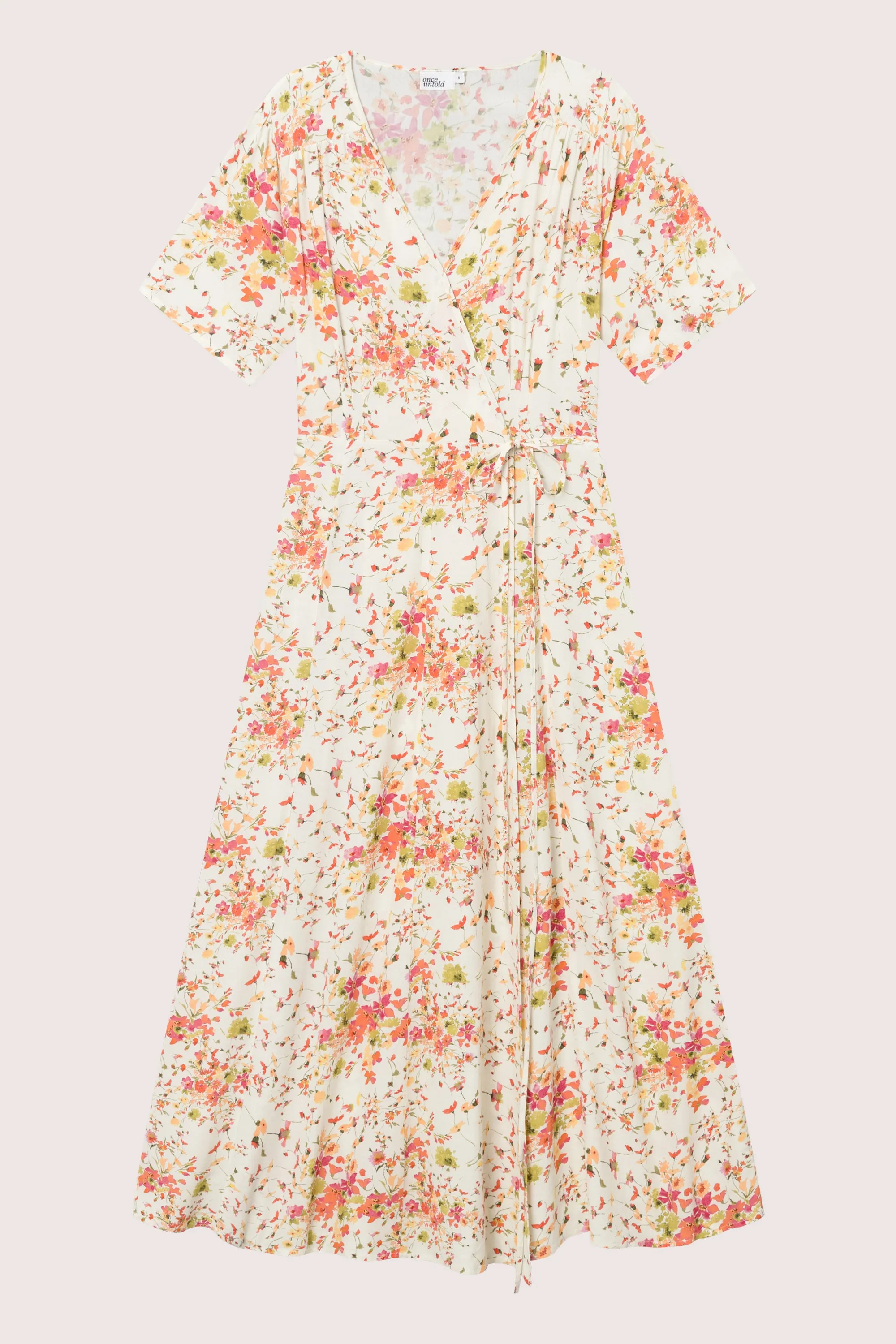 Spire Wrap dress - Garden Flower