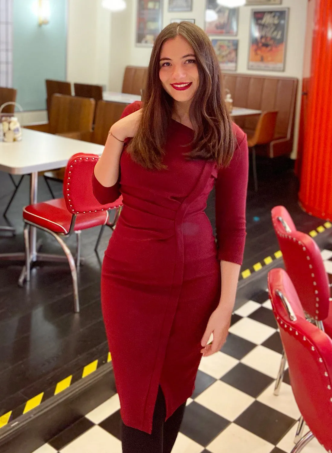 Stretch Business Wrap Bodycon