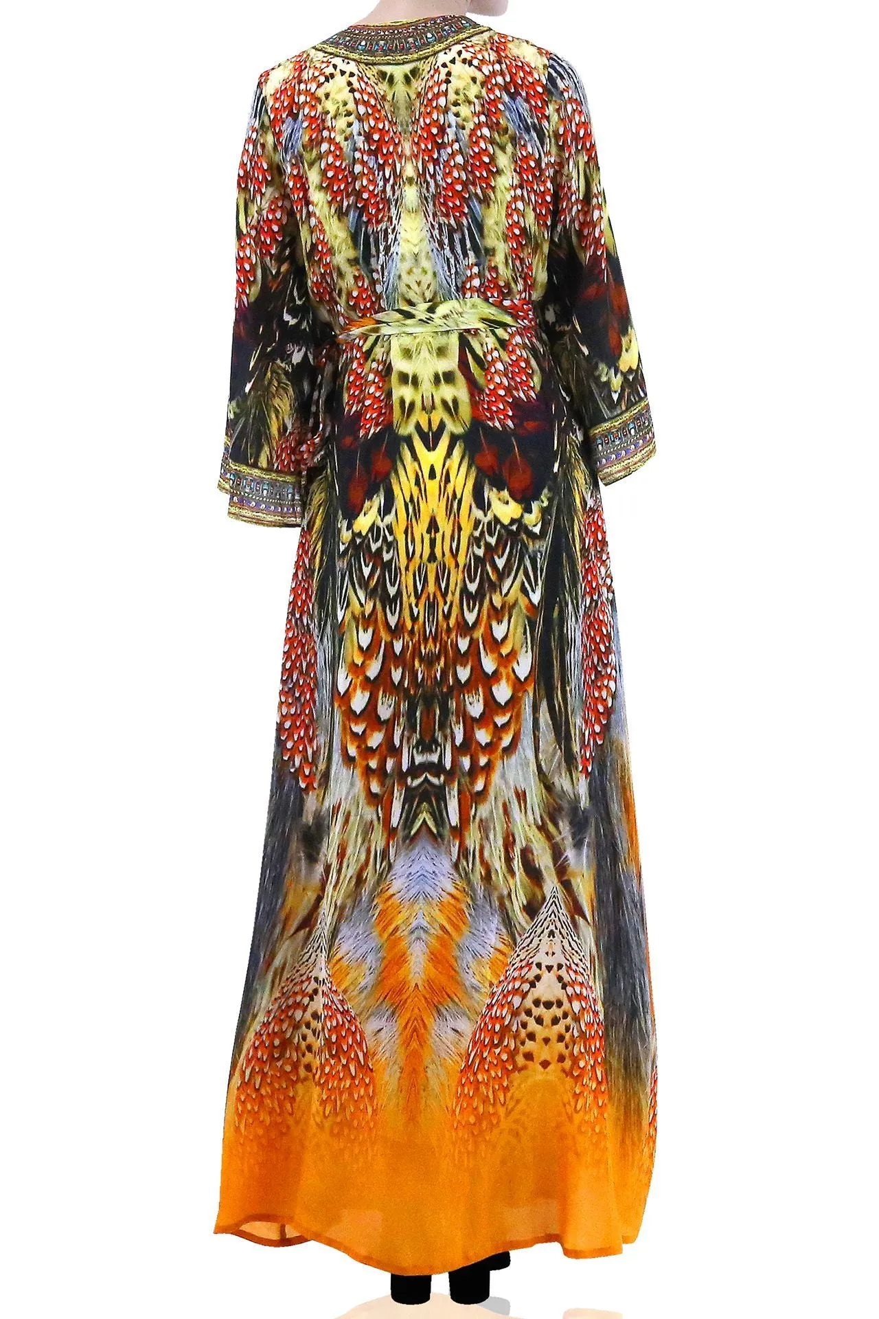 Sunset Long Wrap Dress