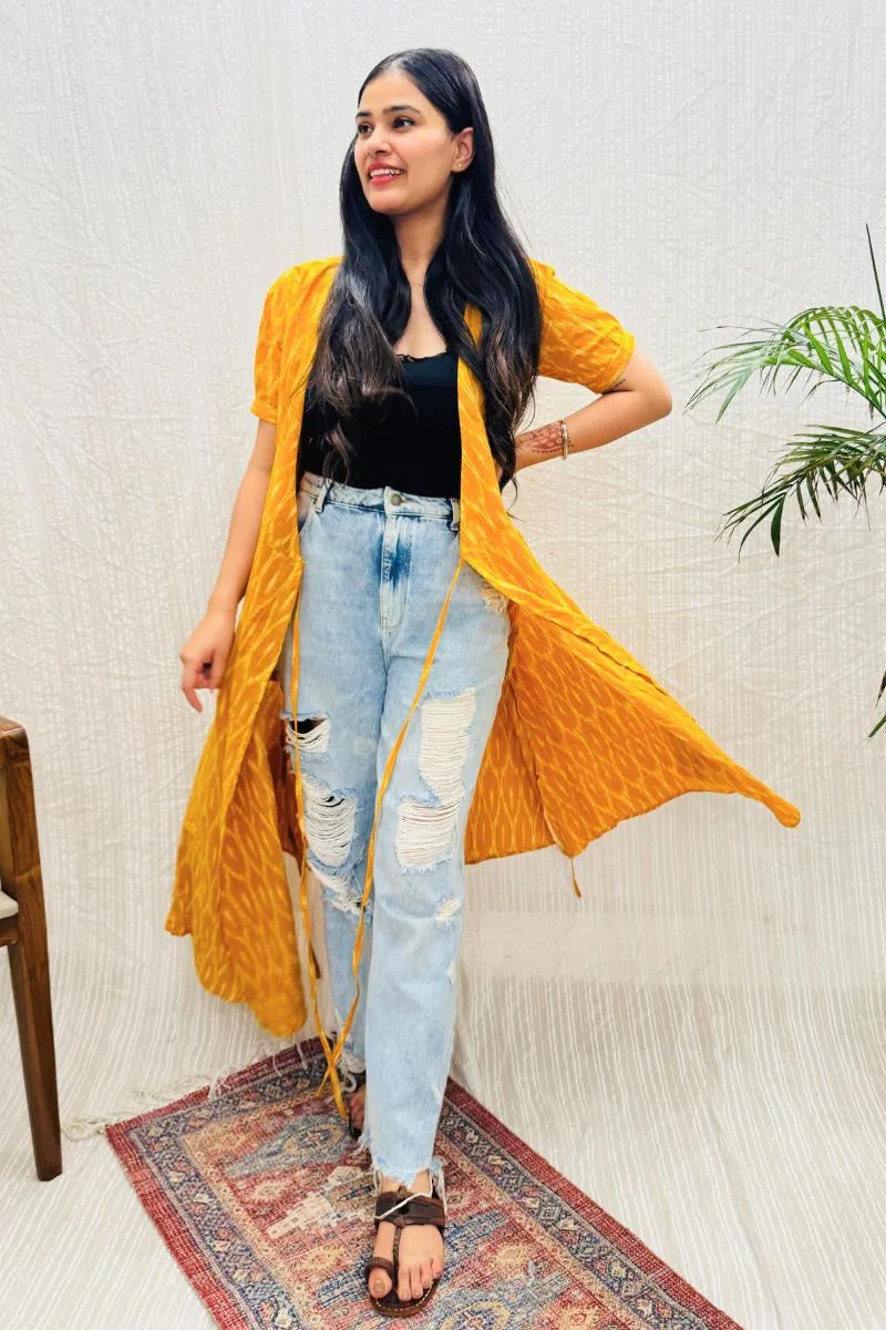 Sunshine Ikat Wrap Dress