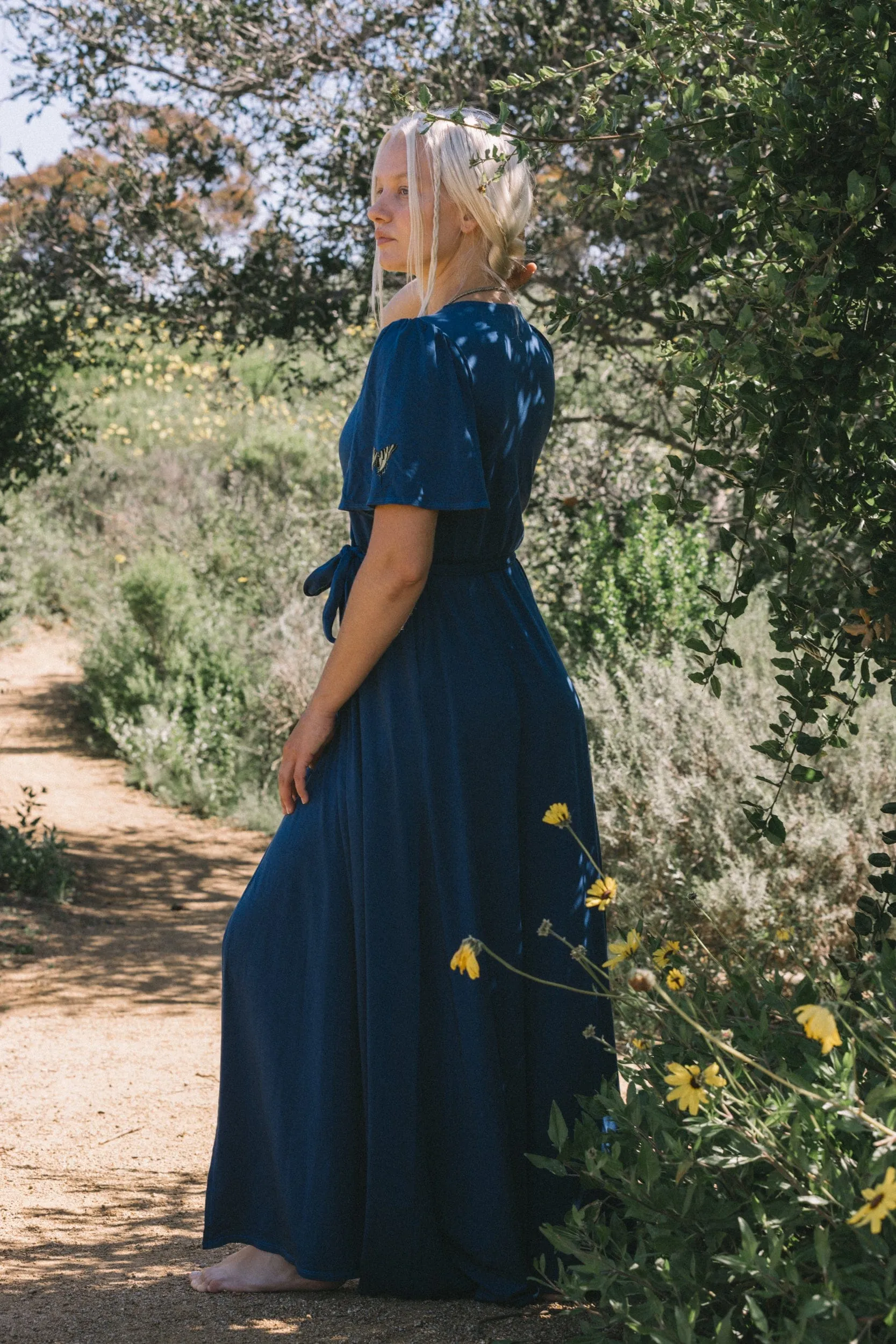 Swallowtail Wrap Dress