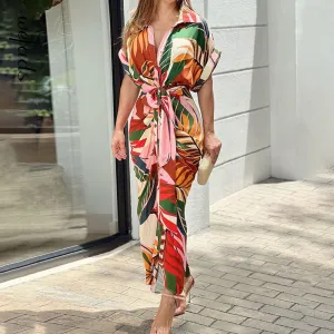 Tessa - Maxi Dress with Wrap Belt
