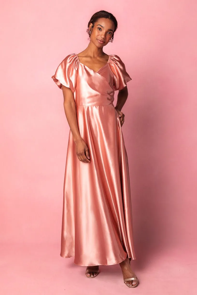 Tessie Dress in Apricot Crush
