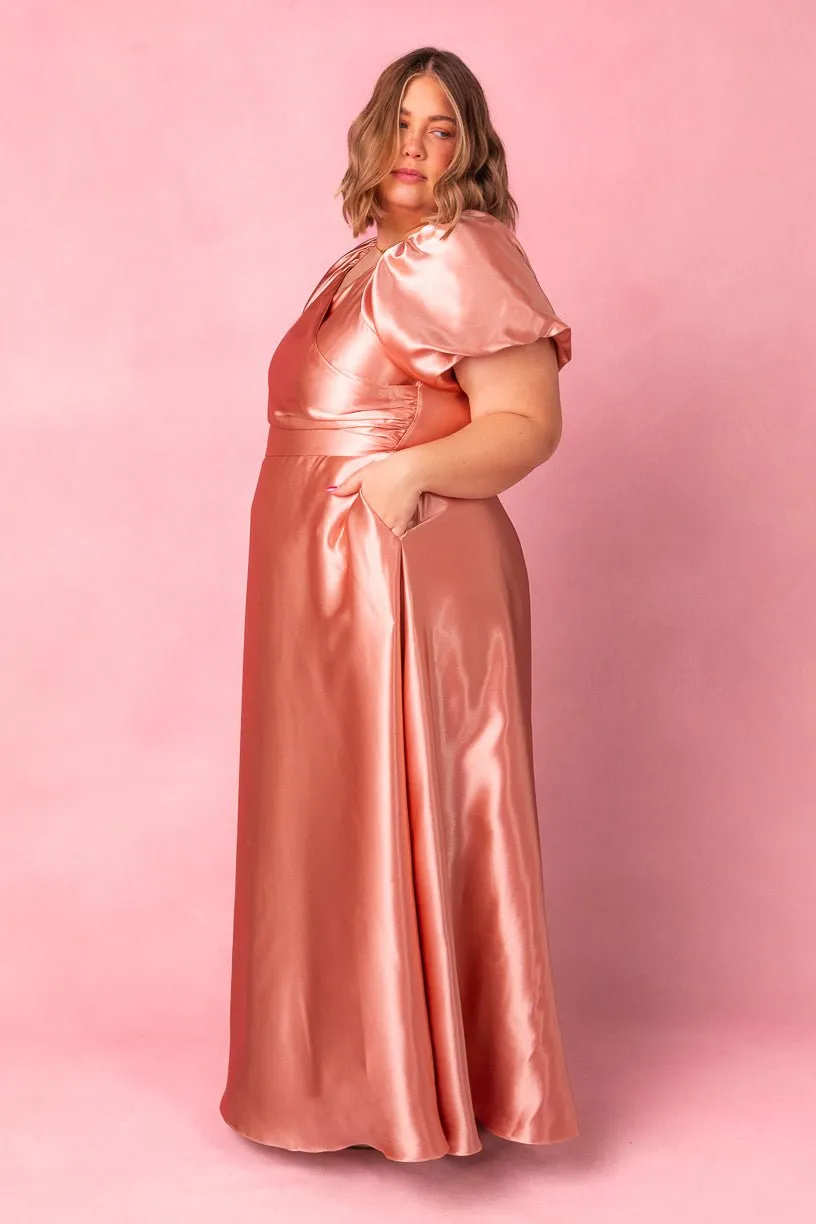 Tessie Dress in Apricot Crush