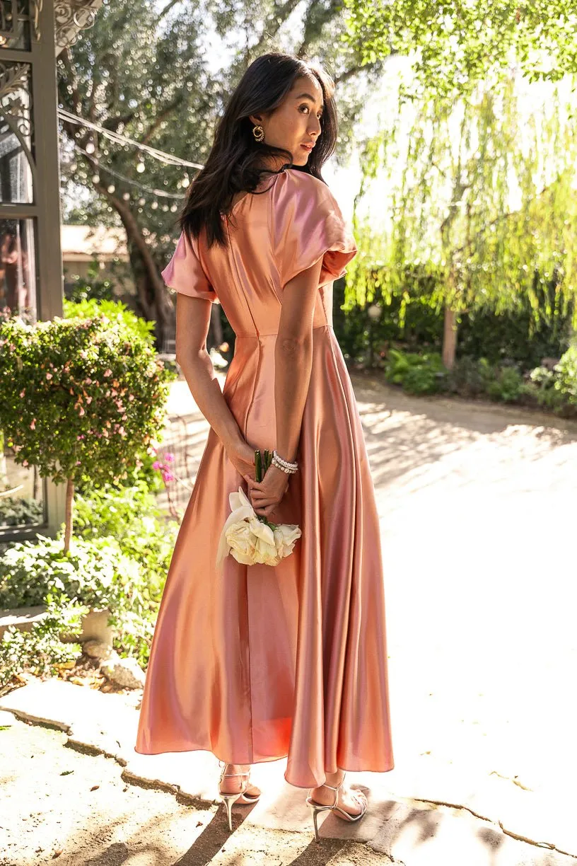 Tessie Dress in Apricot Crush