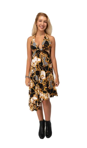 THE CHAMELEON 8-IN-1 CONVERTIBLE DRESS PRINTED Midnight In Miami