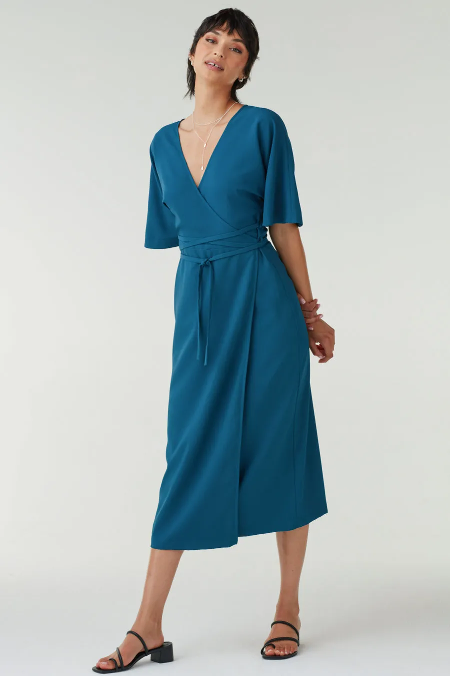 The Convertible Wrap Tie Dress