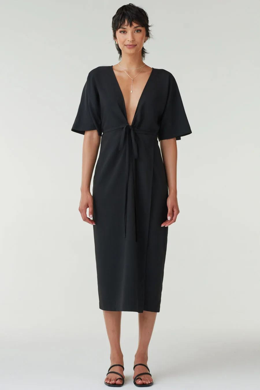 The Convertible Wrap Tie Dress