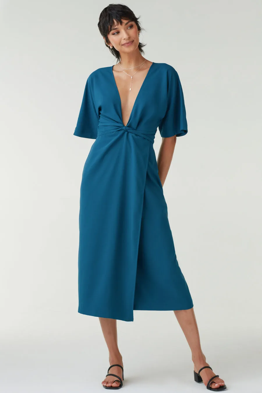 The Convertible Wrap Tie Dress