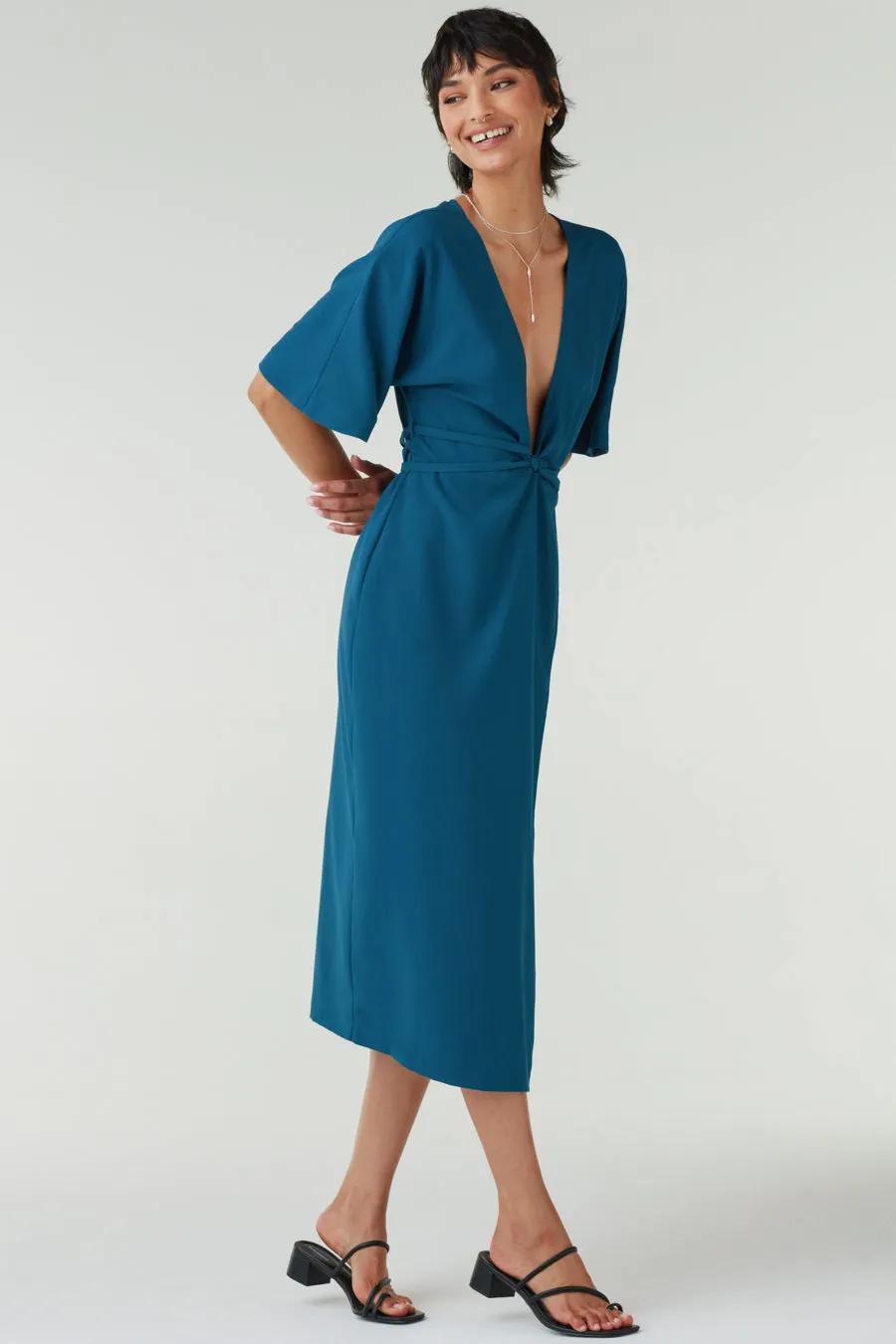 The Convertible Wrap Tie Dress