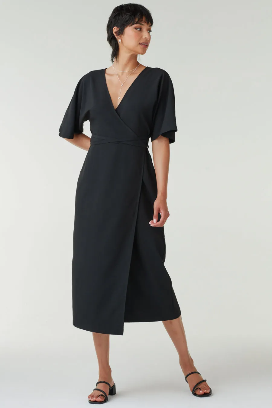 The Convertible Wrap Tie Dress