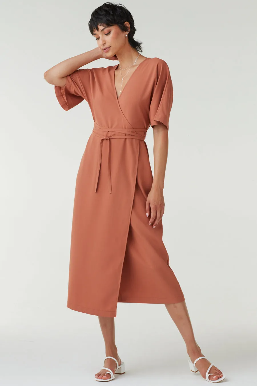 The Convertible Wrap Tie Dress