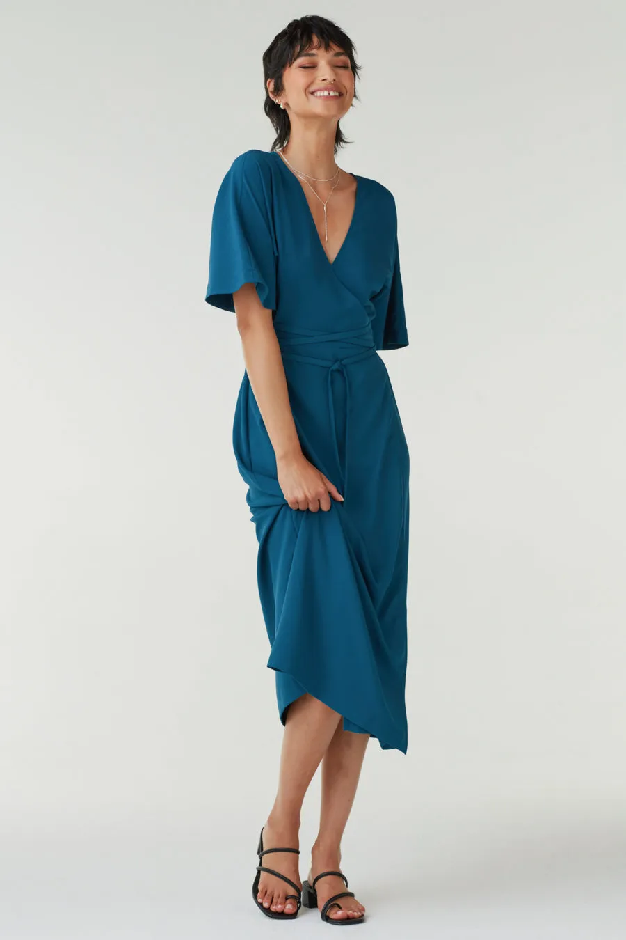The Convertible Wrap Tie Dress