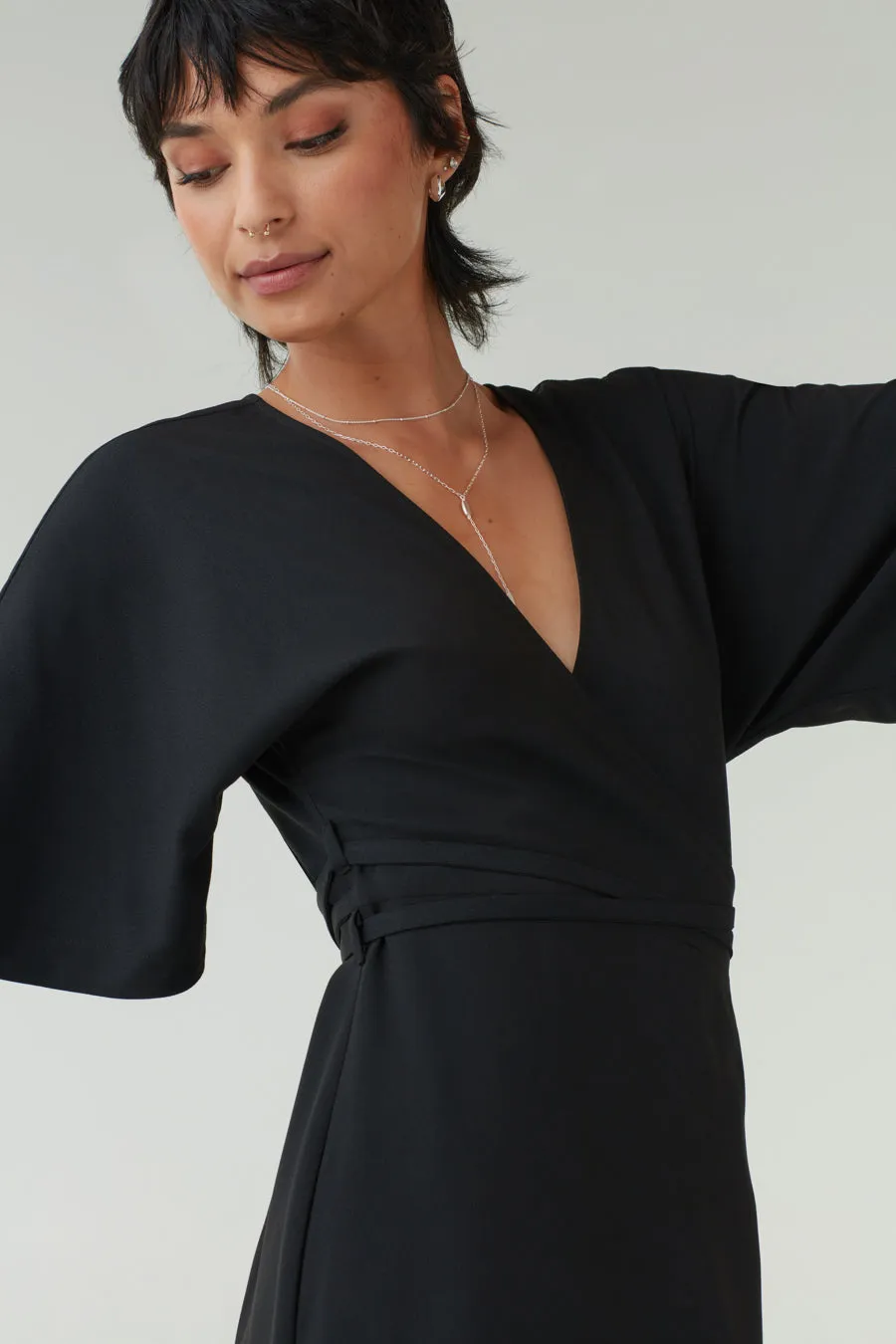 The Convertible Wrap Tie Dress