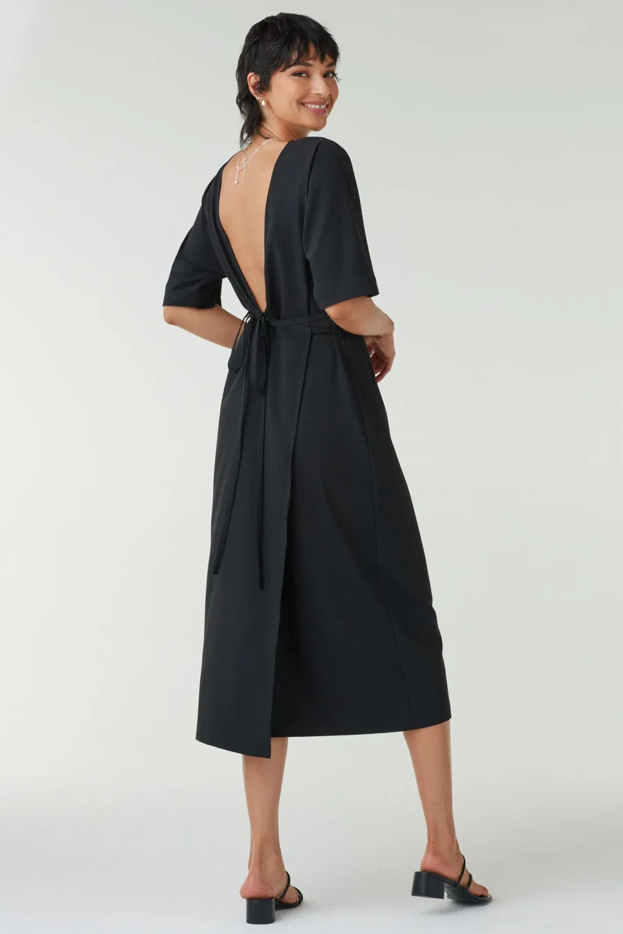 The Convertible Wrap Tie Dress