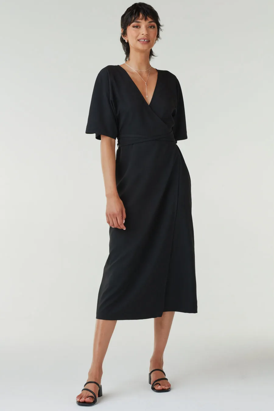 The Convertible Wrap Tie Dress