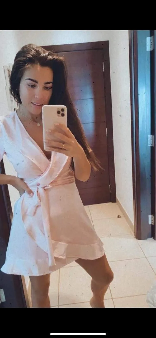 The Flirty Wrap Dress - Ice Pink Satin