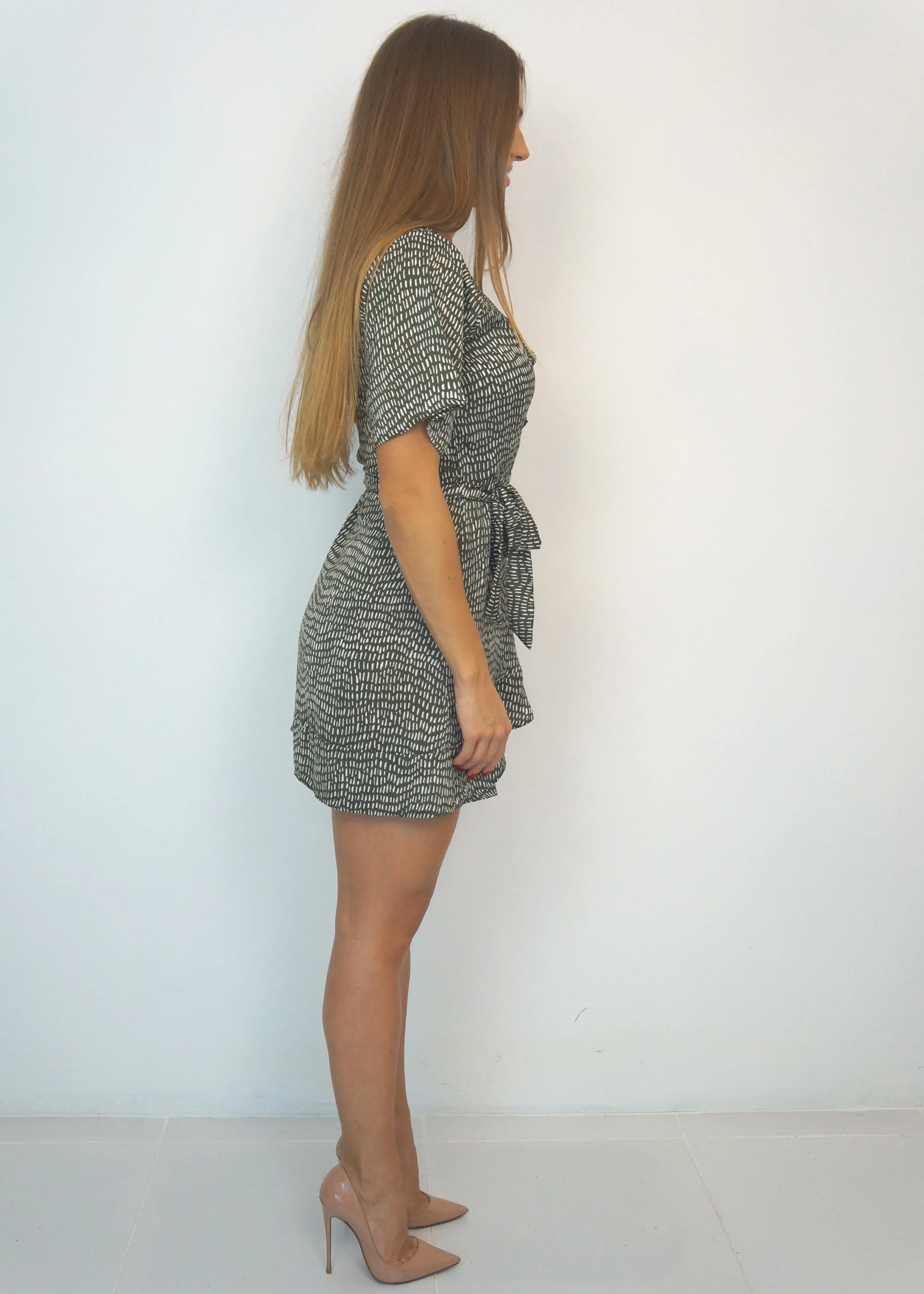 The Flirty Wrap Dress - Olive Martinis