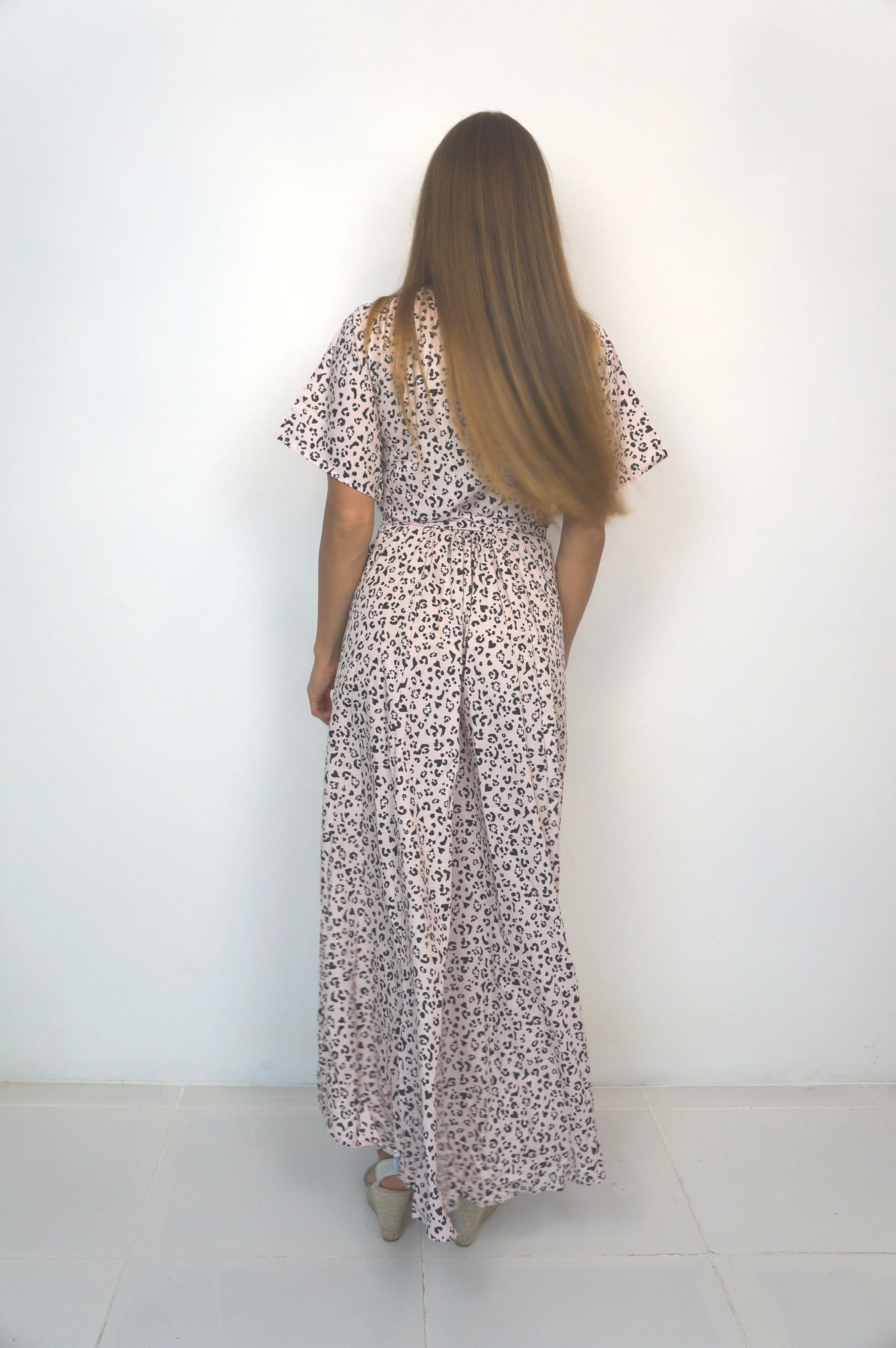 The Maxi Wrap Dress - Blushing Leo