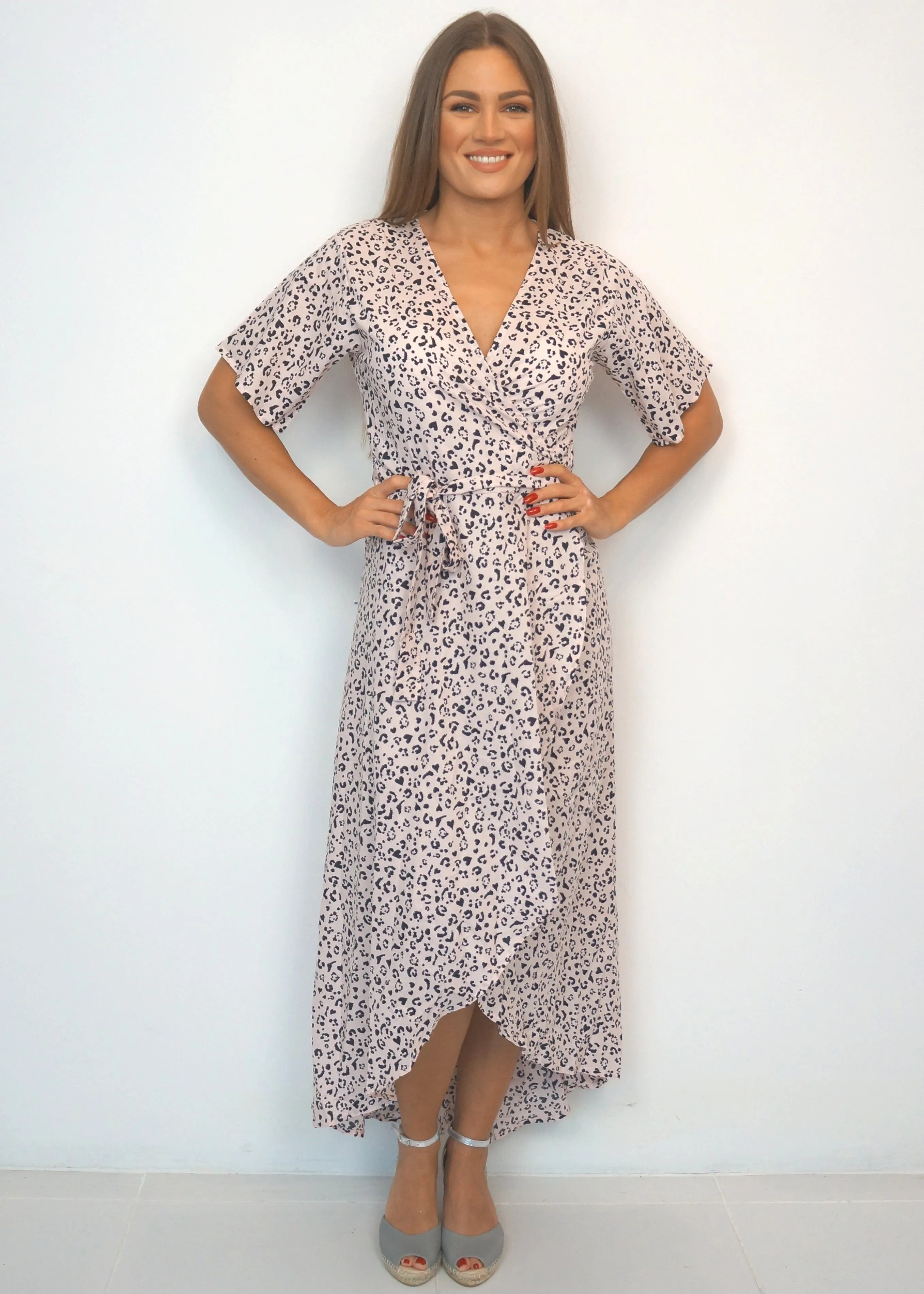 The Maxi Wrap Dress - Blushing Leo